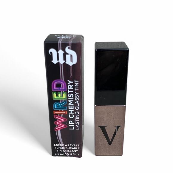 Urban Decay Wired Lip Chemistry Lasting Glassy Tint X-Ray Black Cherry Gloss - Picture 3 of 3